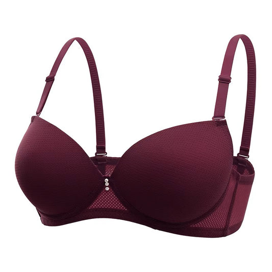 Pack of 2 - Lace Push-Up Bra / Solid Color Push-Up Bra Available in Every Color - The Luissa
