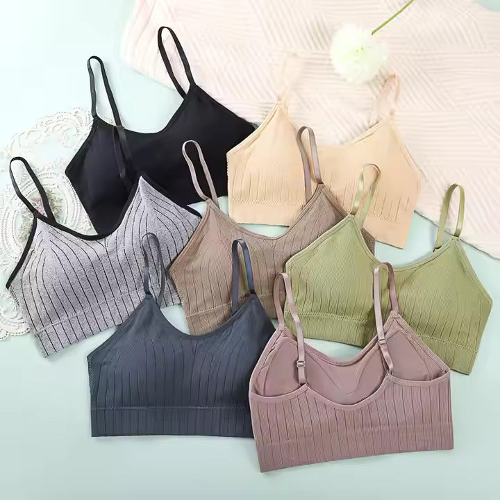 Pack of 2 - U-Back Seamless Sports Crop Top / Seamless Tube Top - The Luissa