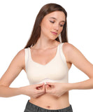 Luissa Women’s Seamless Sports Bra – Wire-Free Latex Bra for Workout & Daily Use
