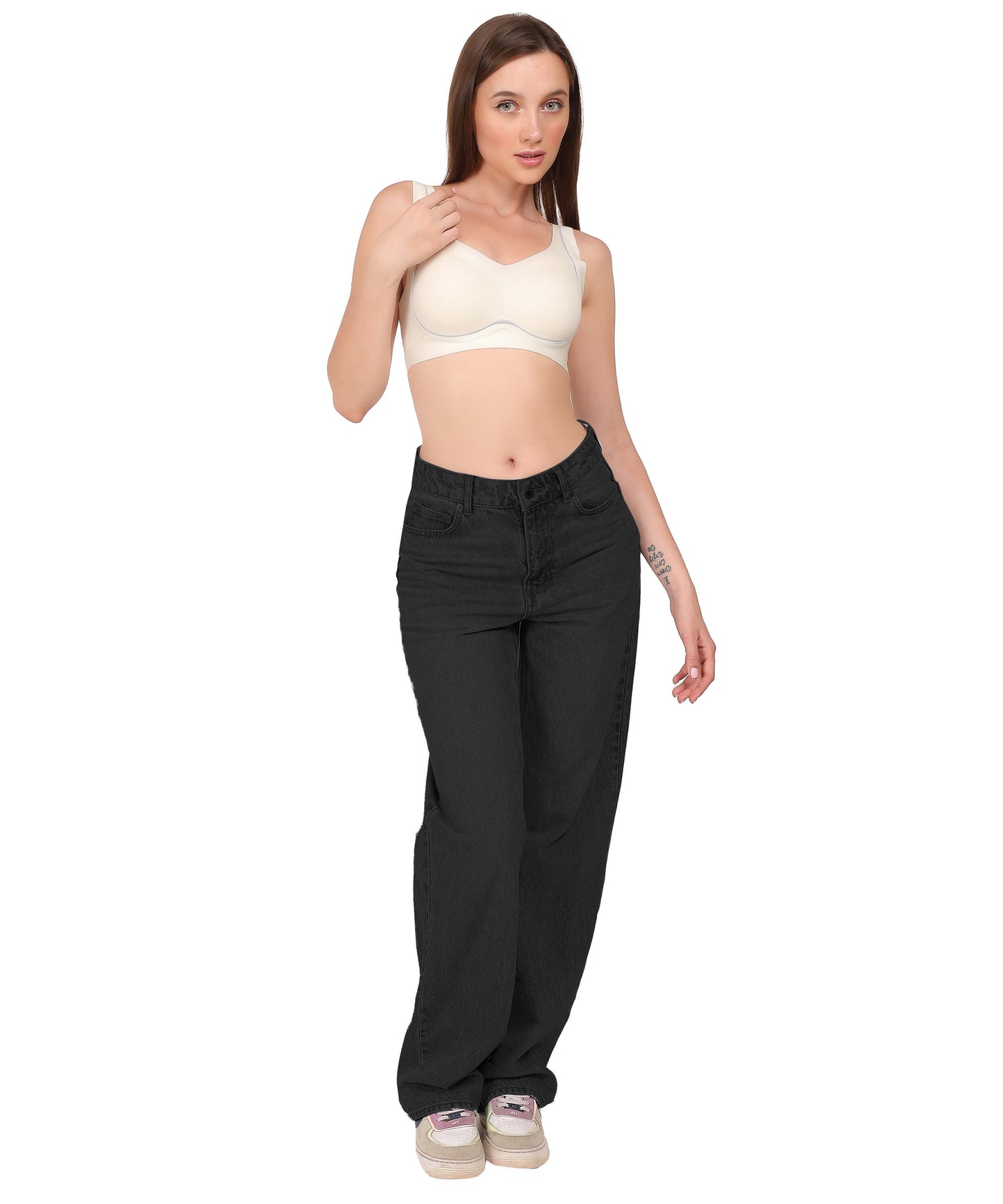 Luissa Women’s Seamless Sports Bra – Wire-Free Latex Bra for Workout & Daily Use