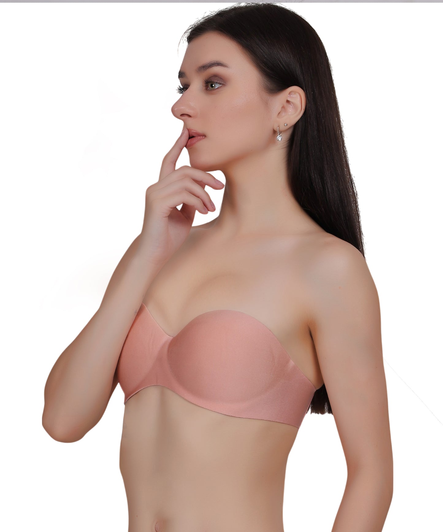 Women’s Seamless Push-Up Everyday Bra | Wire-Free, Backless, Convertible Straps, 3/4 Cup, Breathable Nylon-Spandex - The Luissa