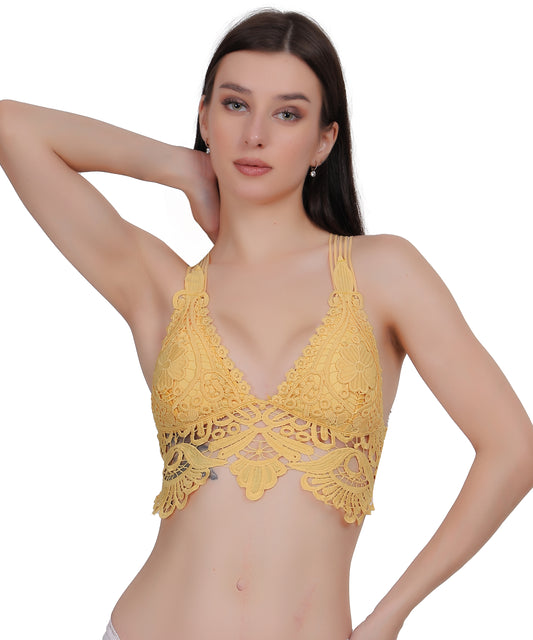 Water-Soluble Lace Backless Bralette Tube Top for Women - The Luissa