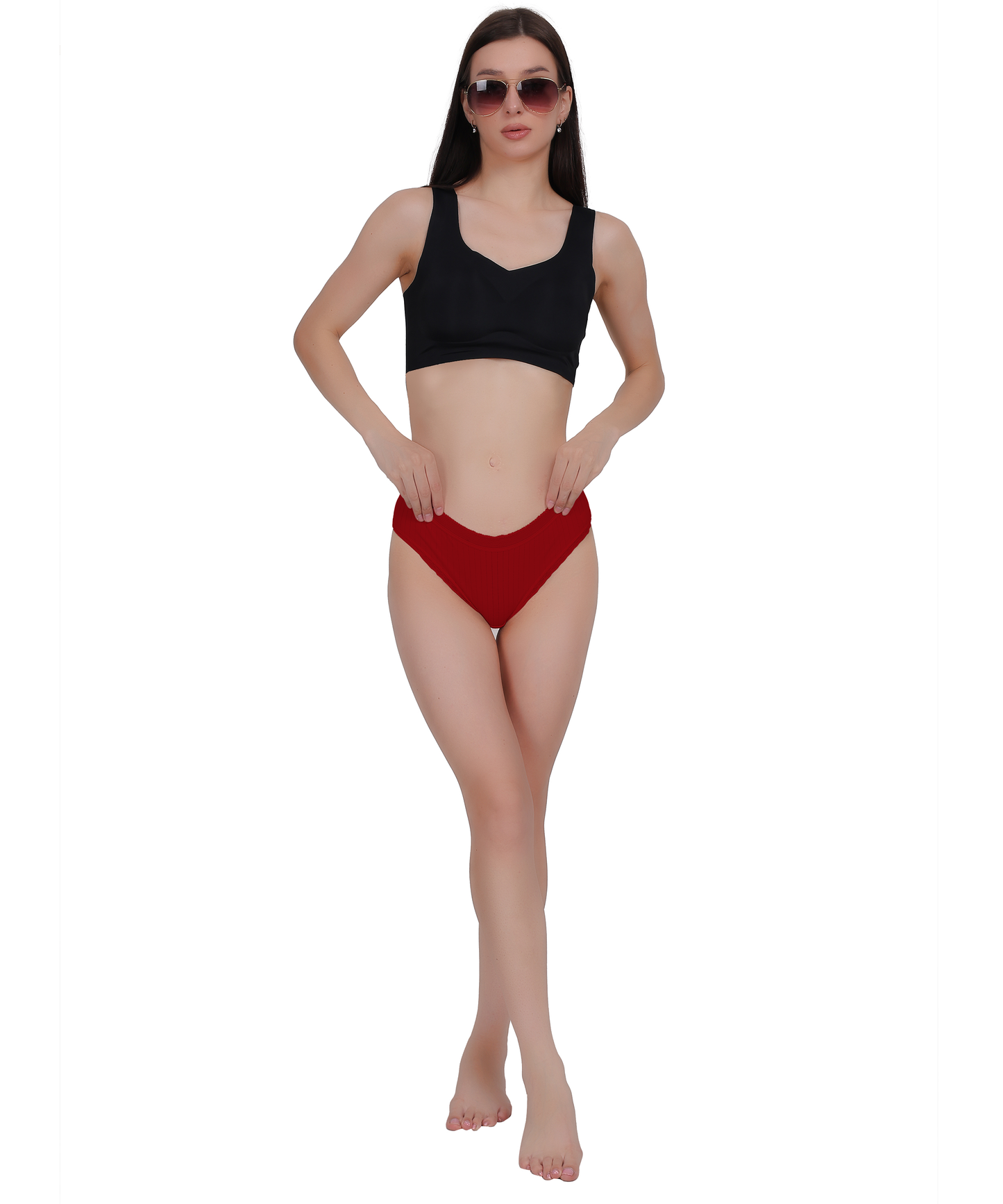 Solid Color Organic Cotton Breathable Panties for Women – Pack of 2 - The Luissa