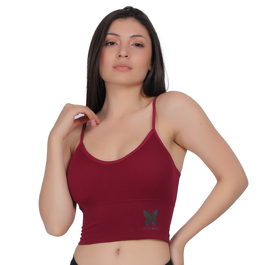 Seamless Full-Cup Push-Up Bra – Black with Removable Pads