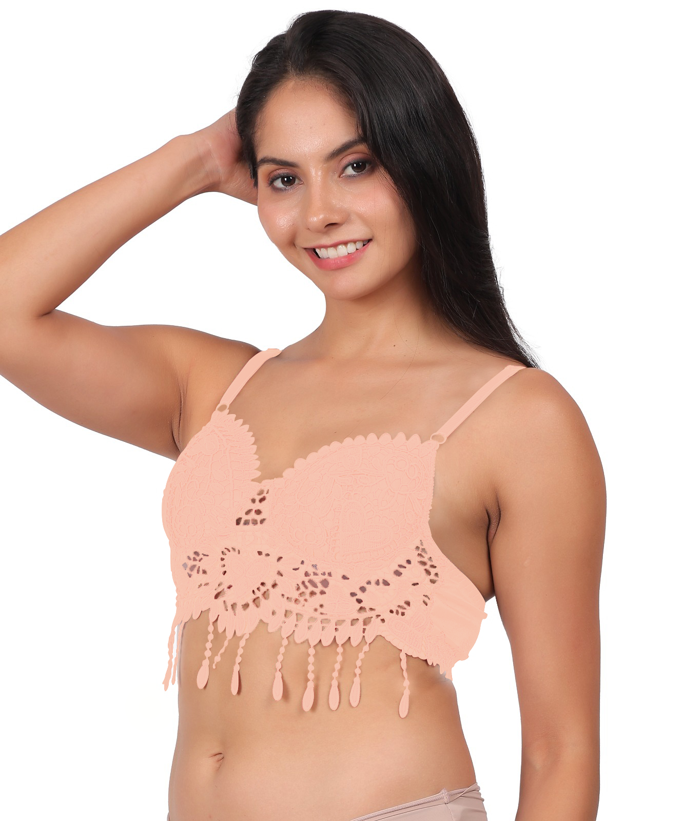 Embroidery Transparent Lace Breathable Bra - The Luissa