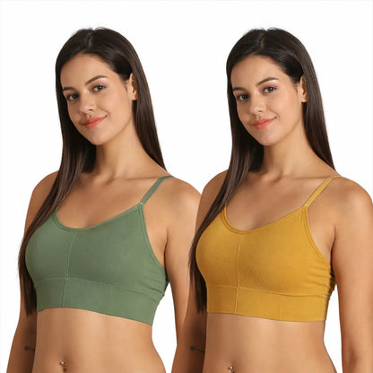 Pack of 2 - Women Brown Camisole - The Luissa