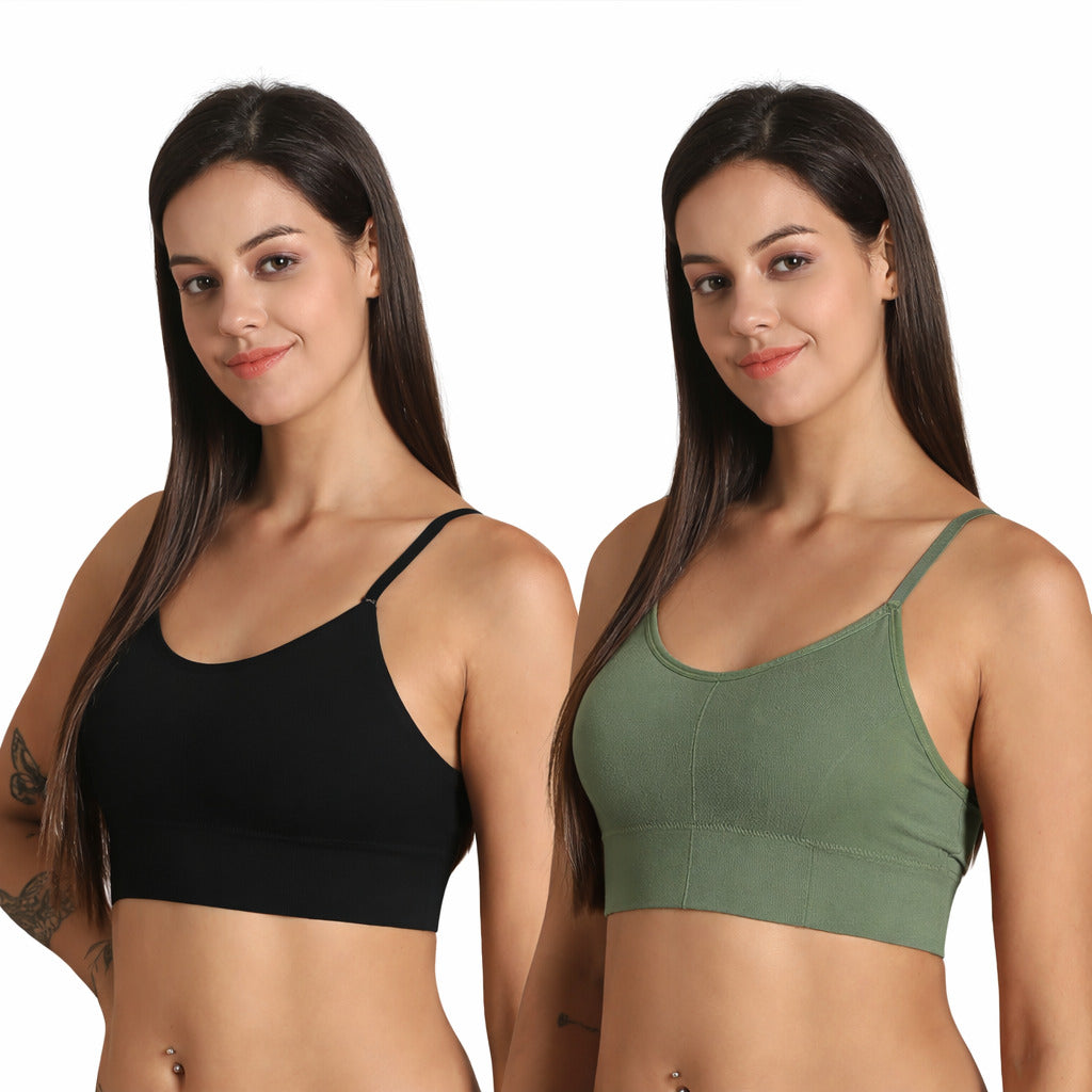 Pack of 2 - Women Brown Camisole - The Luissa