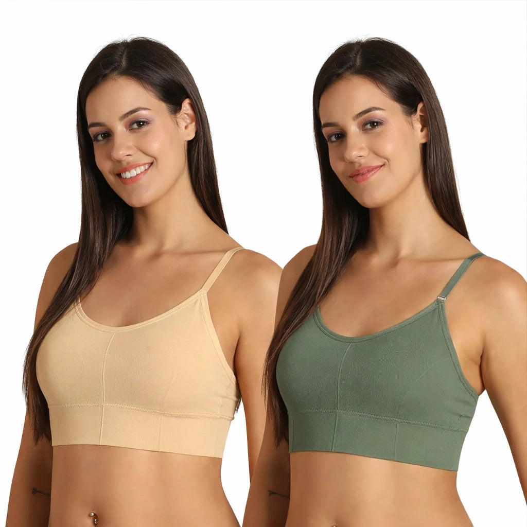 Pack of 2 - Women Brown Camisole - The Luissa
