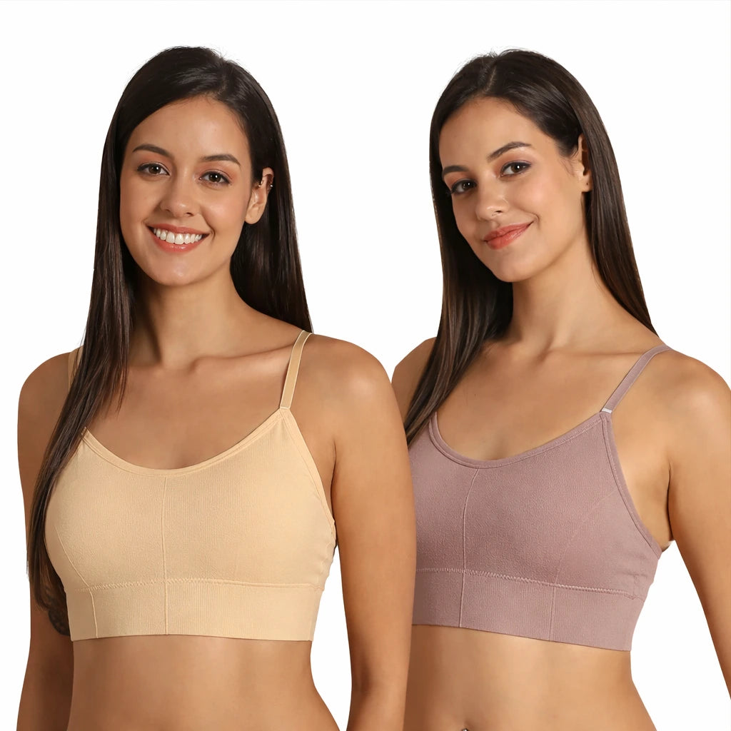 Pack of 2 - Women Brown Camisole - The Luissa