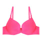 Solid Color Push-Up Bra with Padded Double Foam Design - The Luissa