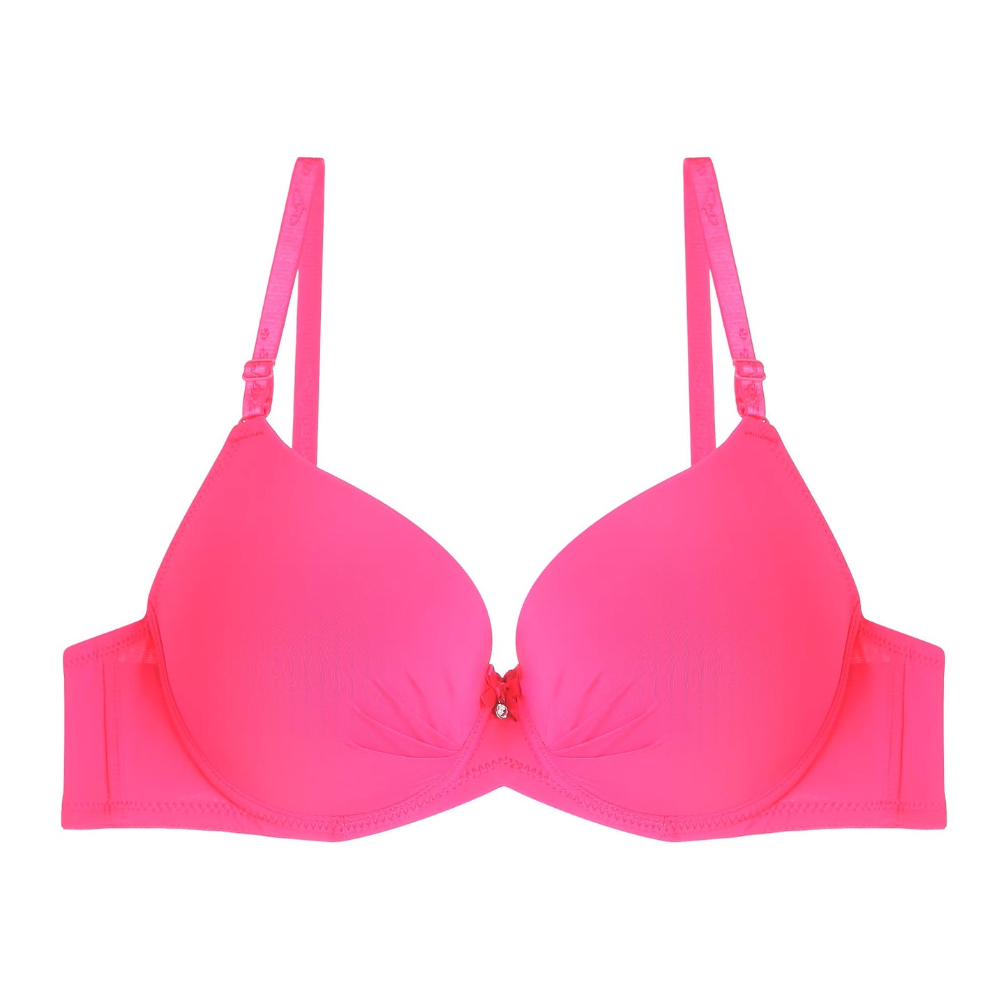 Solid Color Push-Up Bra with Padded Double Foam Design - The Luissa