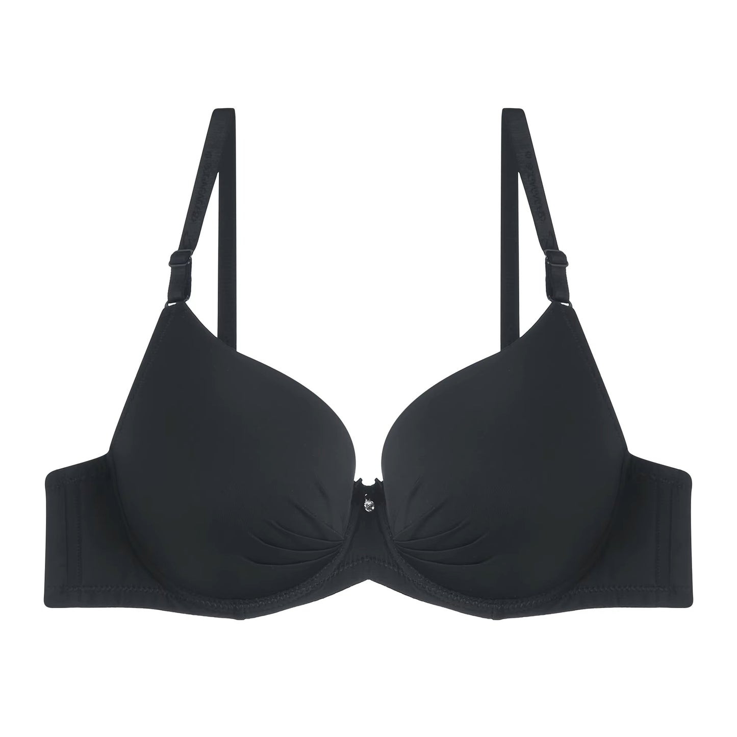 Solid Color Push-Up Bra with Padded Double Foam Design - The Luissa