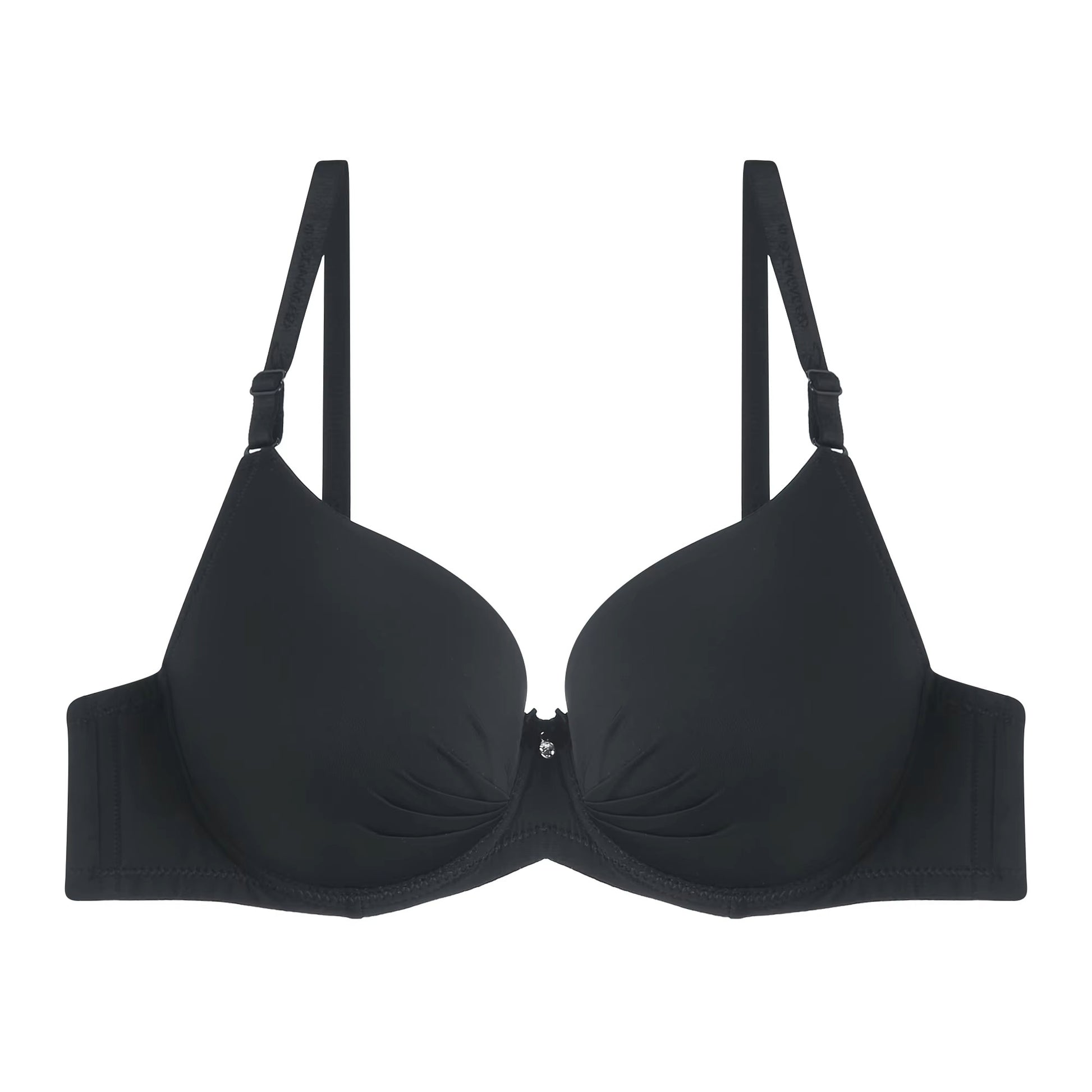 Solid Color Push-Up Bra with Padded Double Foam Design - The Luissa