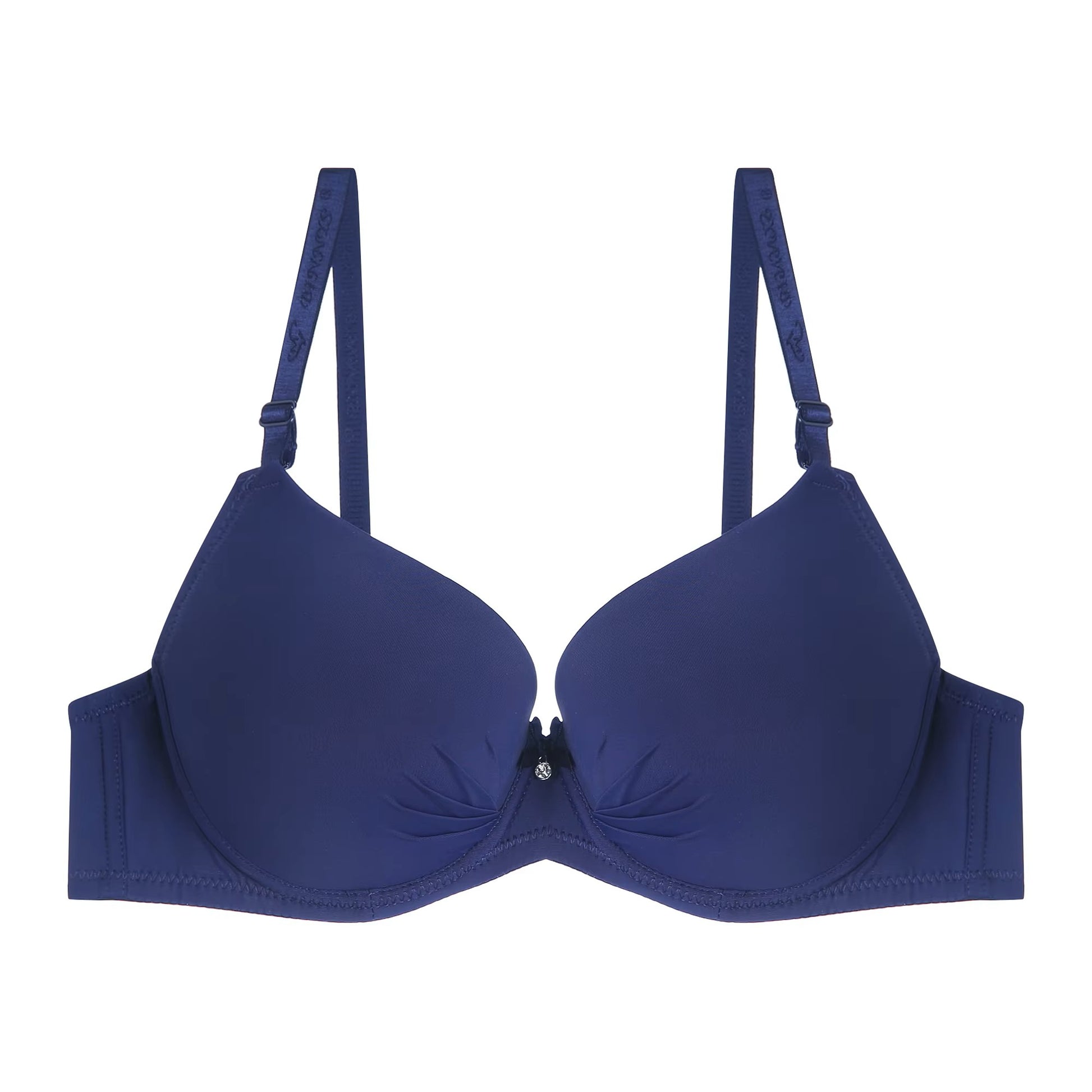 Solid Color Push-Up Bra with Padded Double Foam Design - The Luissa