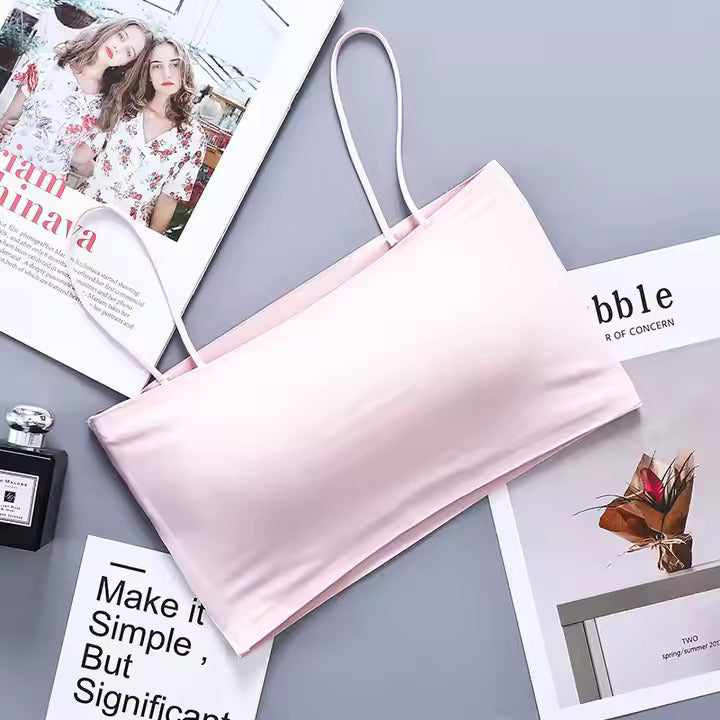 Versatile Seamless Silk Tube Top Bra - The Luissa