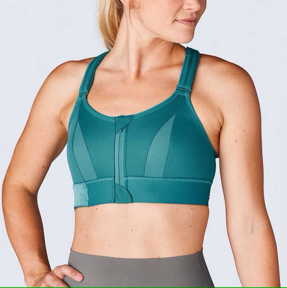 Plus-Size High-Impact Adjustable Cross-Back Sports Bra - The Luissa