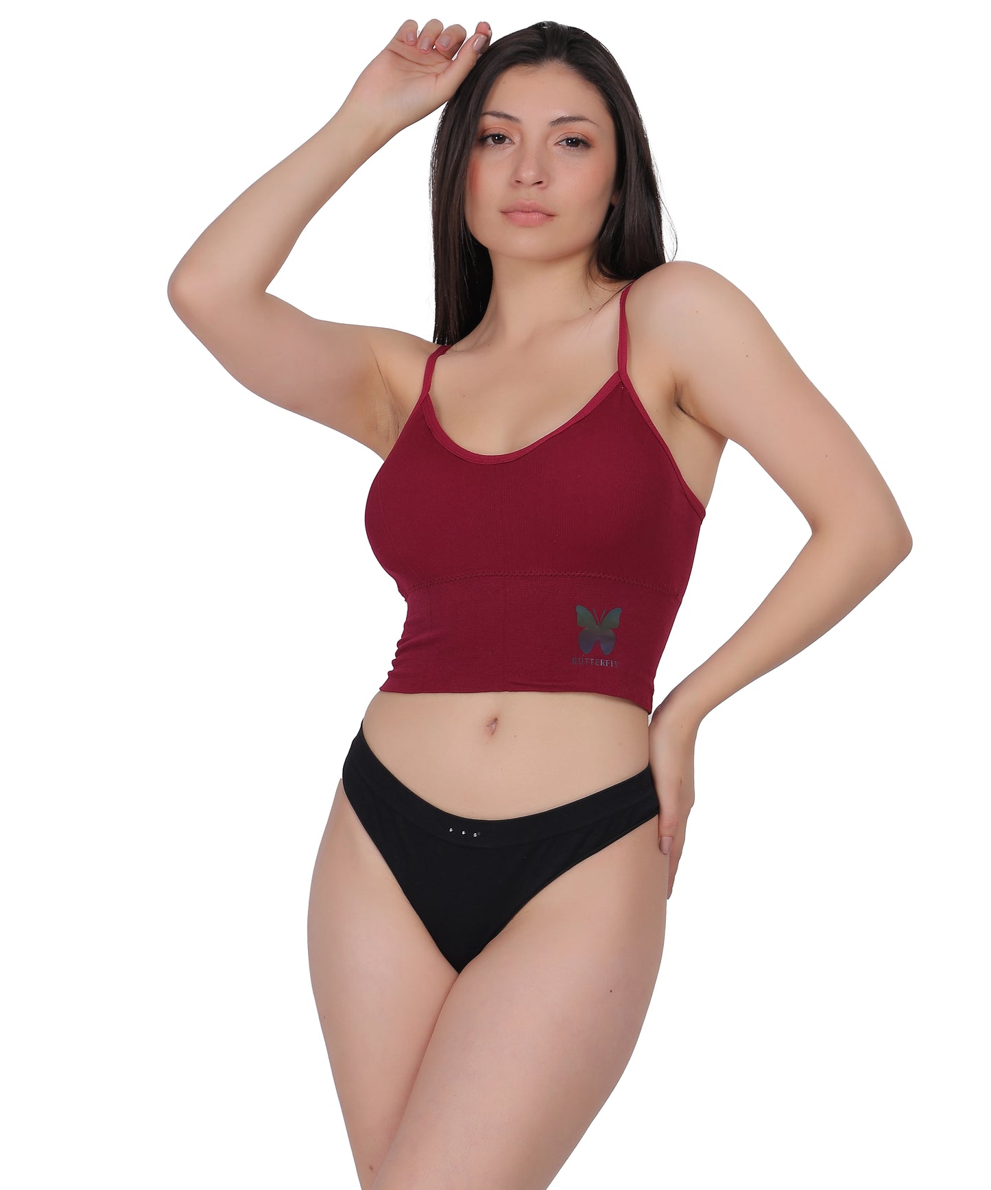 Buy 1 Get 1  - Seamless Full-Cup Push-Up Bra – Black with Removable Pads