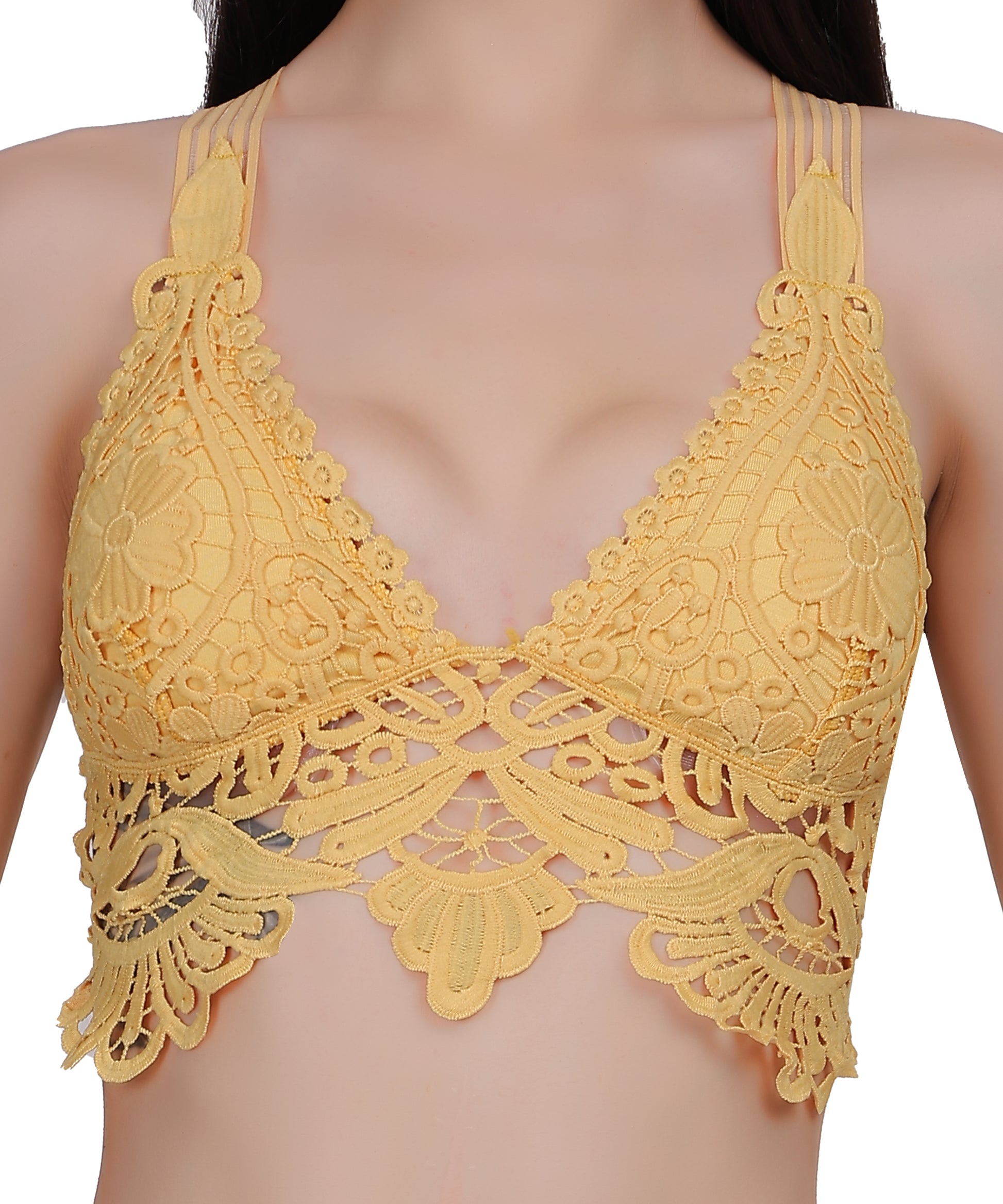 Water-Soluble Lace Backless Bralette Tube Top for Women - The Luissa