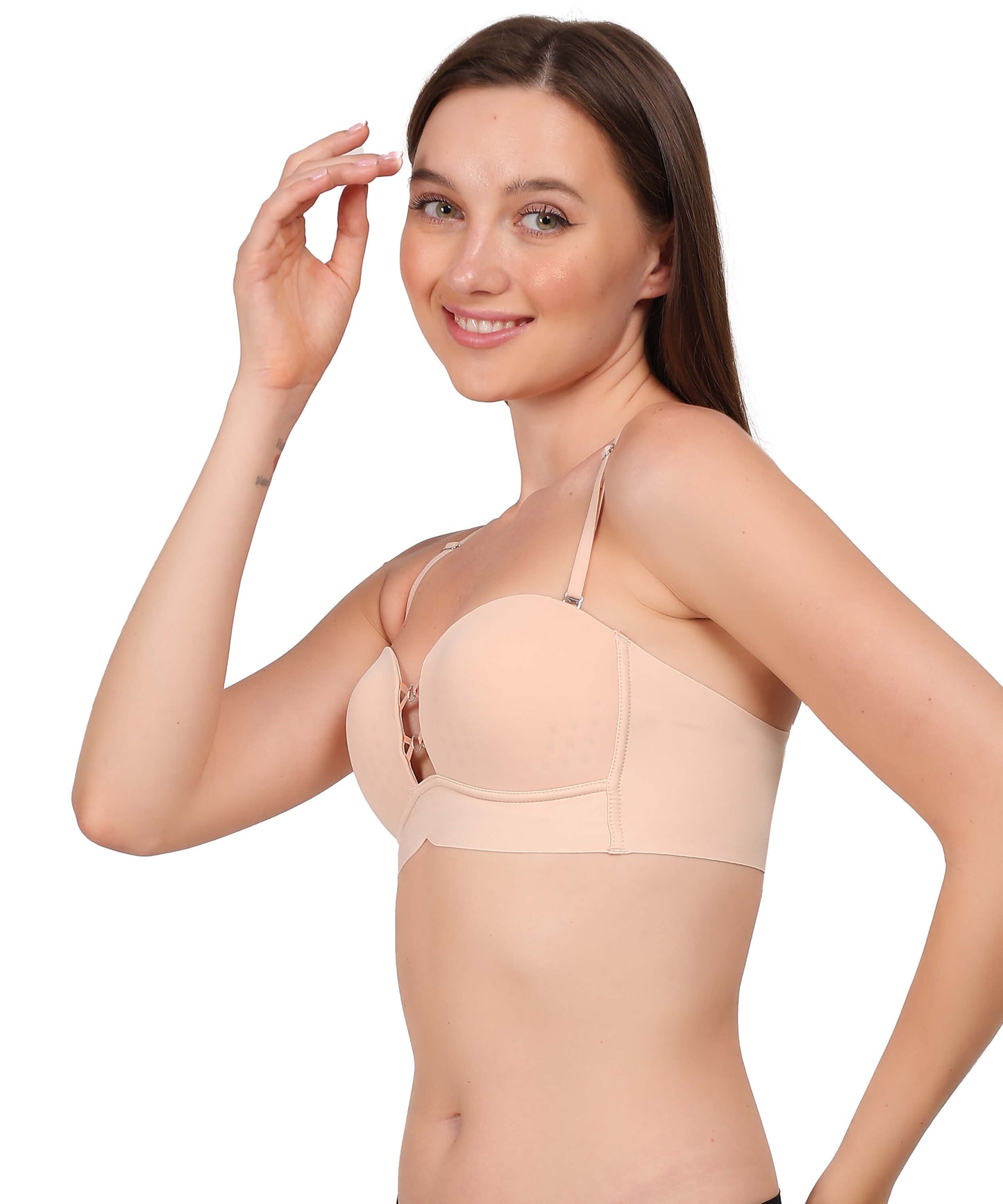 Seamless Strapless Push-Up Bra – Breathable Wire-Free Comfort - The Luissa