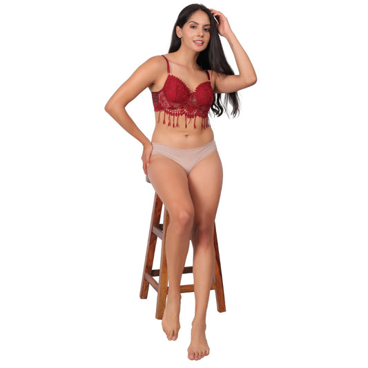 Embroidery Transparent Lace Breathable Bra