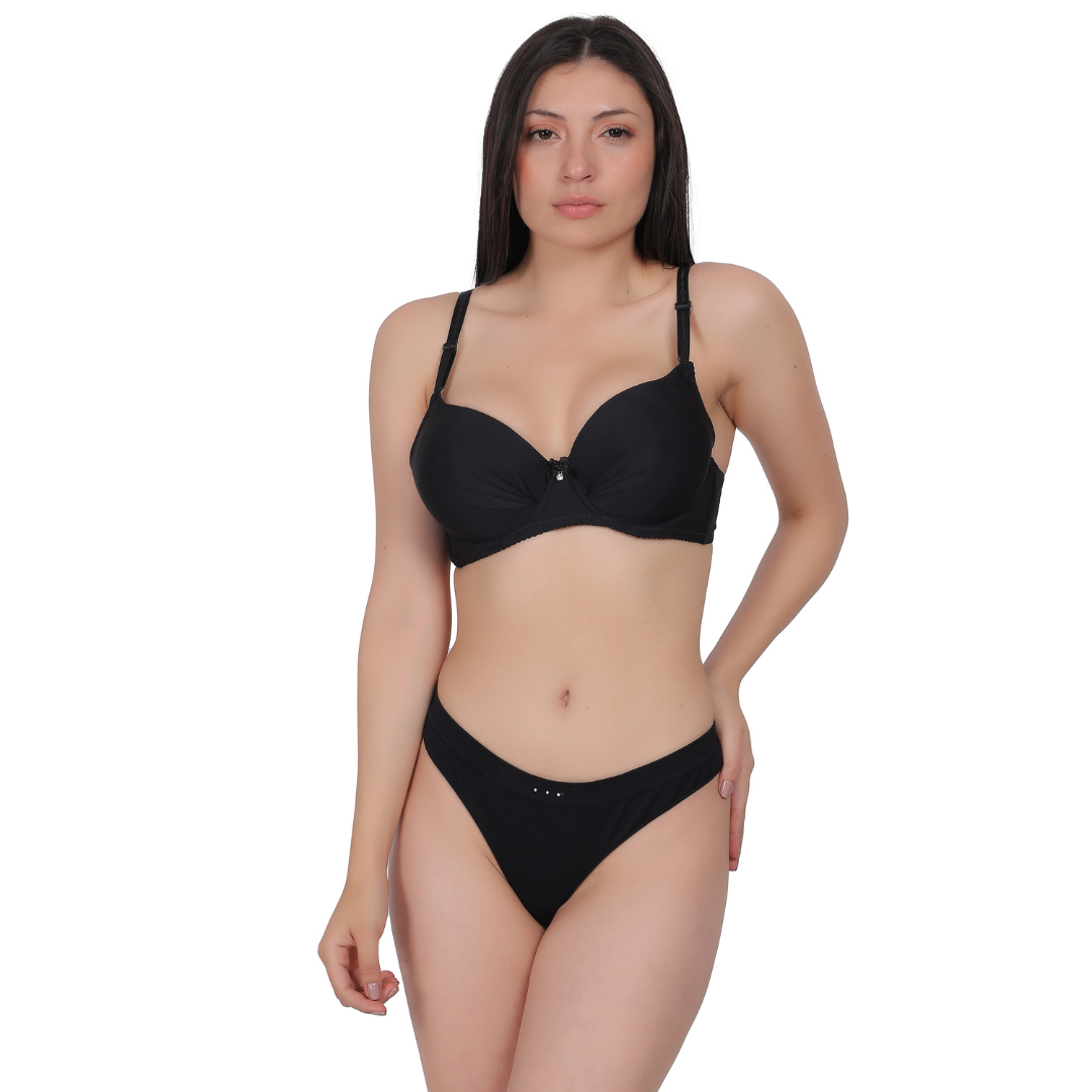 Pack of 2 - Push-Up Bra with Padded Double Foam / Solid Color Push-Up Bra  in Every Color - The Luissa