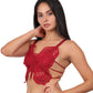 Embroidered Butterfly Wrap Bra Elegant Lace Lingerie