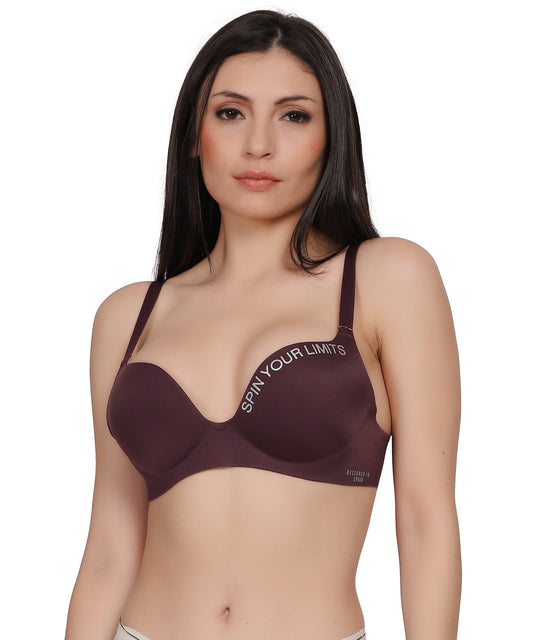 Comfortable Everyday Fashion Breathable Glossy Wireless One-piece Seamless With 'padded Bras